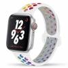 OEM New Fashion Silicone Strap Watch band For Apple Watches - Rainbow White